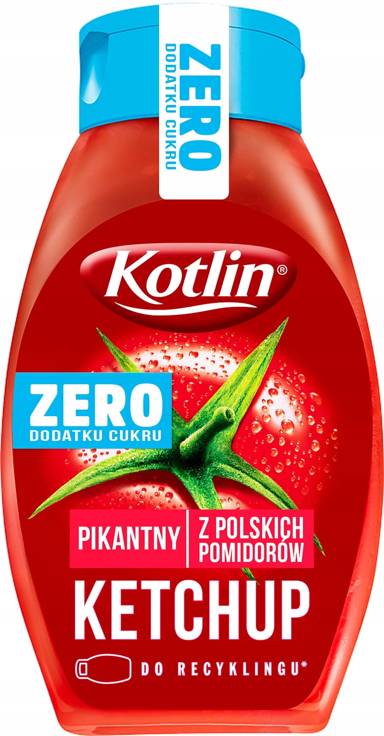 Kotlin Ketchup Pikantny zero dodanego cukru 420g