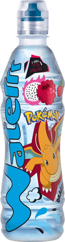 KUBUŚ WATERRR POKEMON 0,5L napój wieloowocowy o smaku malina i pitaja