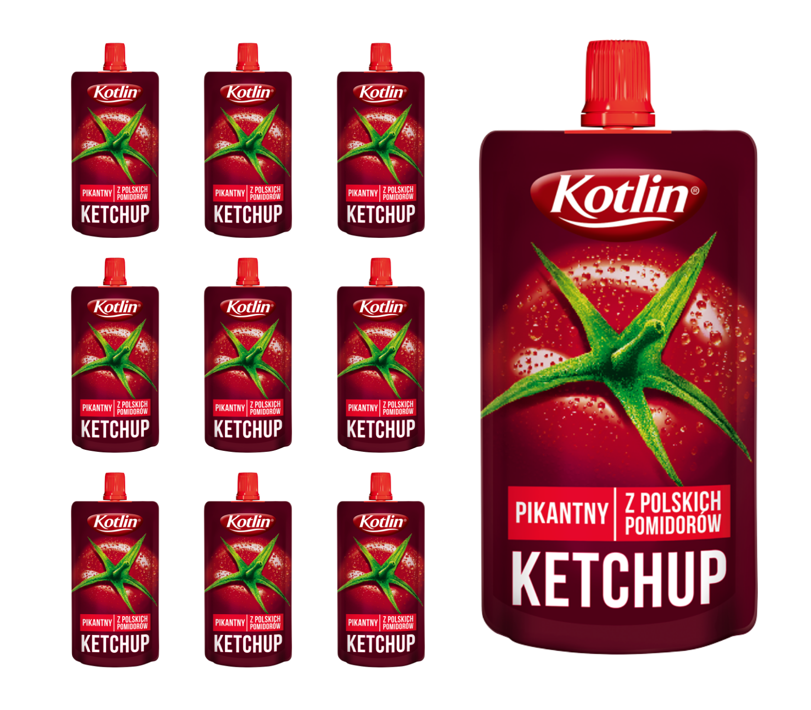 KOTLIN Ketchup pikantny 12x100g