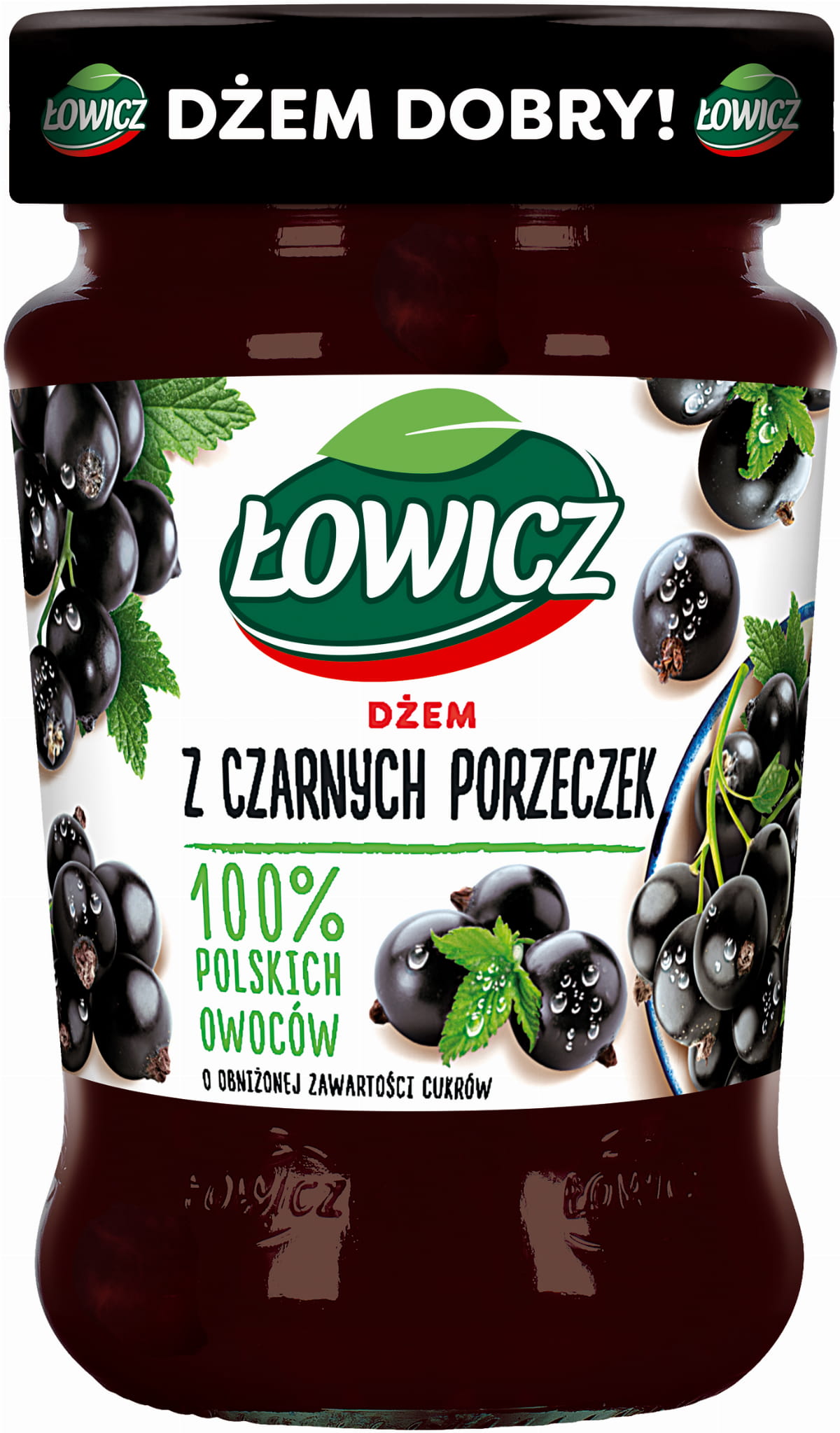 Łowicz Dżem z Czarnej Porzeczki 280g