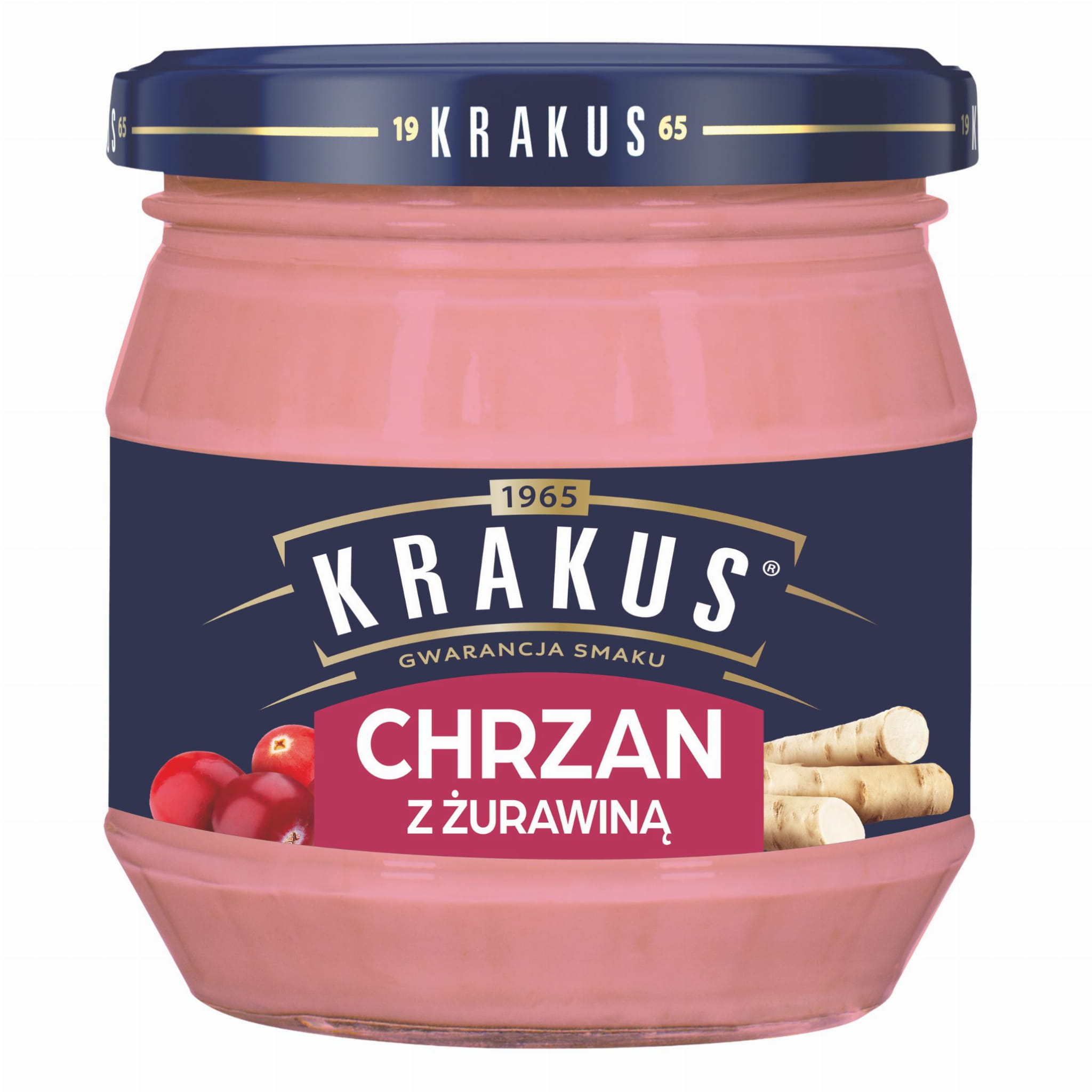 KRAKUS chrzan z żurawiną 180g