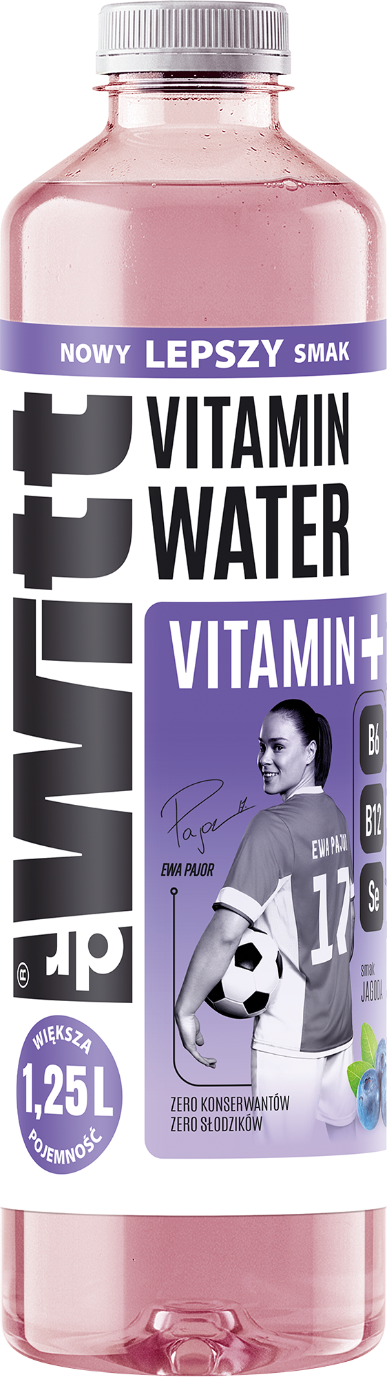 Dr Witt Woda Witaminowa o smaku jagody 1,25l