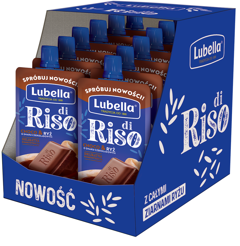 LUBELLA Di Riso przekąska z ryżem o smaku czekoladowym 12x100g