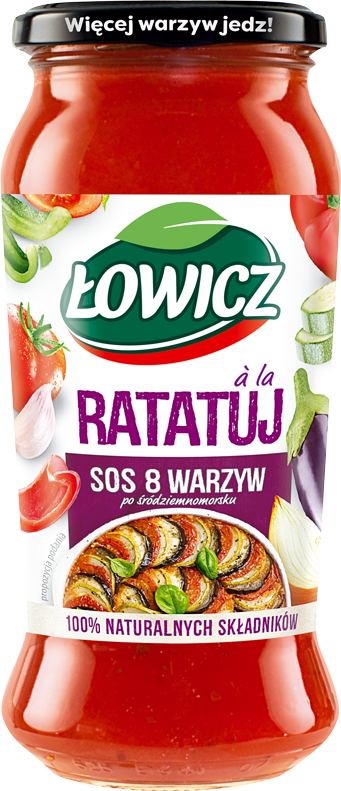 Łowicz Sos 8 Warzyw po Śródziemnomorsku 500g