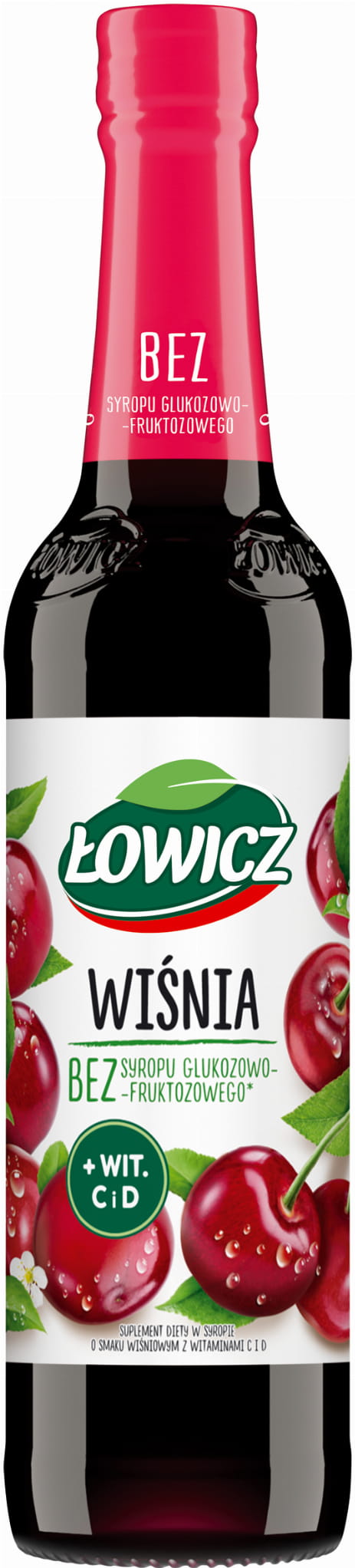 Łowicz Syrop owocowy Wiśnia 400 ml