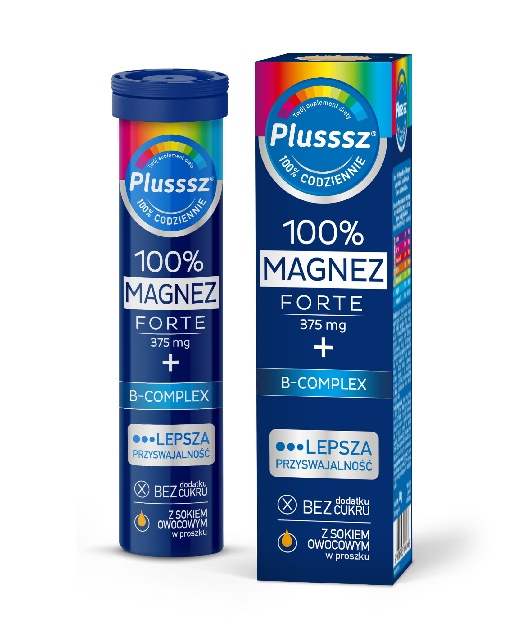 Plusssz 100% Magnez Forte + B-complex Tabletki musujące 20 szt.