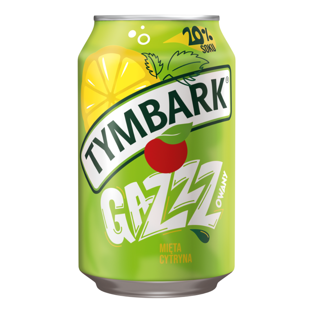 Tymbark Napój gazowany jabłko cytryna mięta 330 ml
