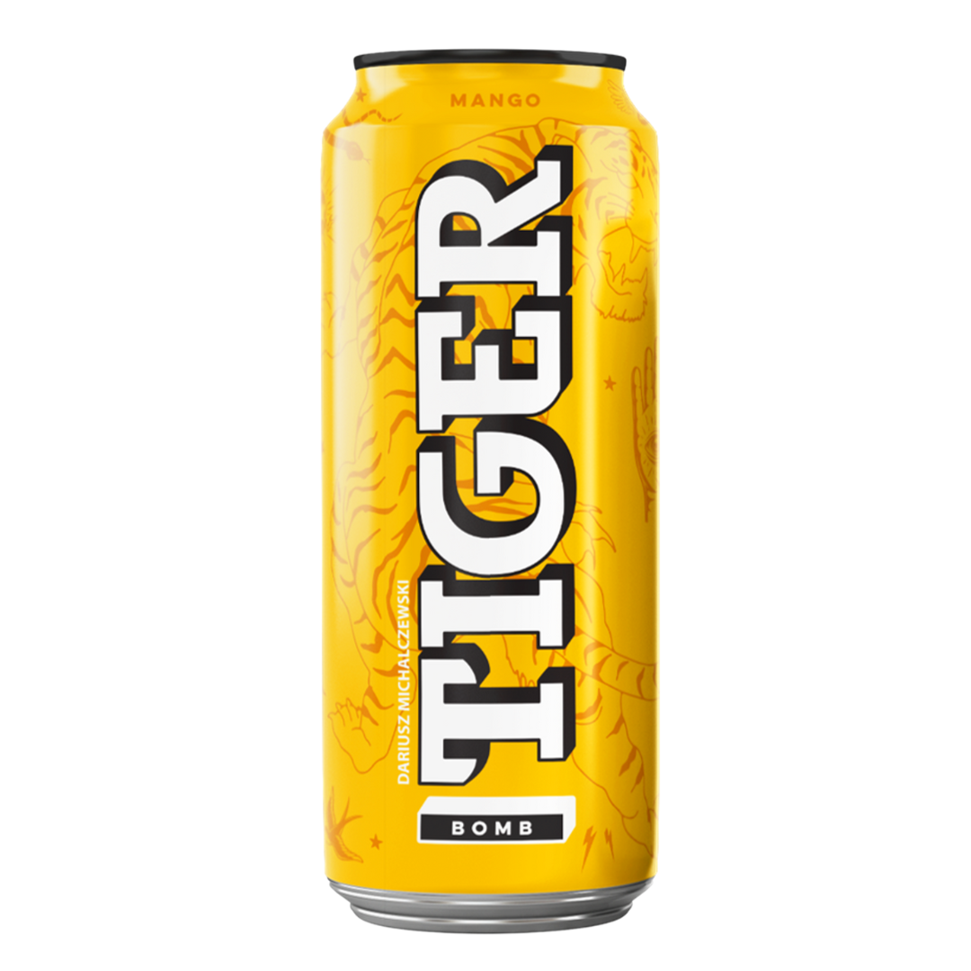 Tiger Juicy Line gazowany napój owocowy o smaku mango 500ml