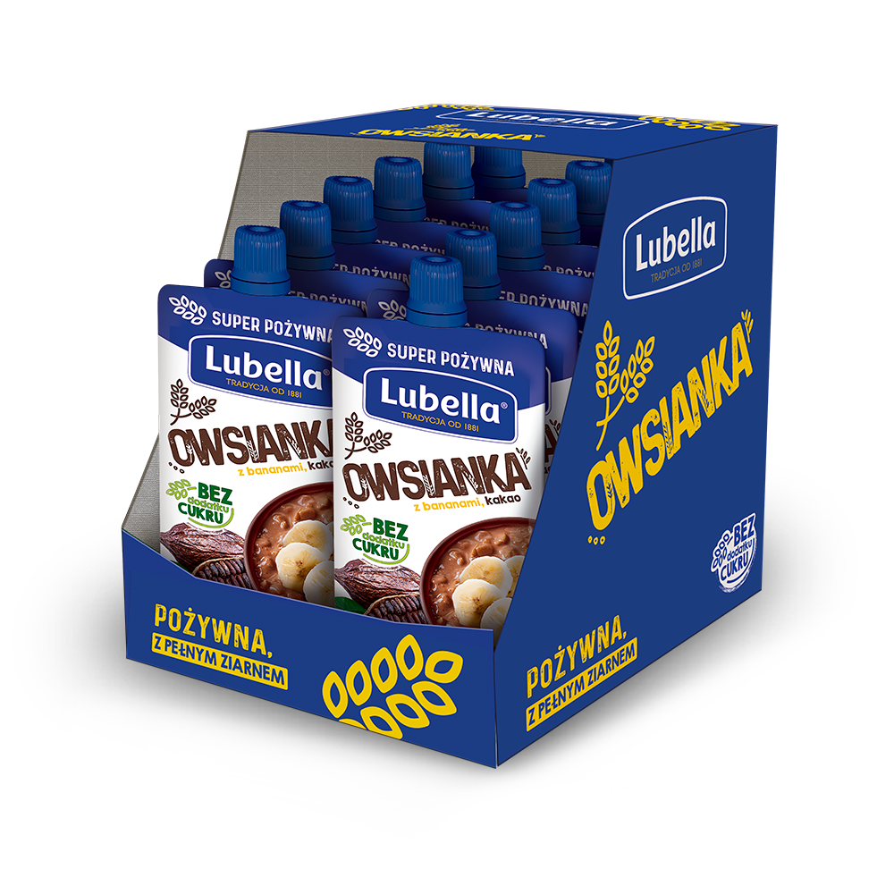 Lubella Owsianka kakao banan 12x100g