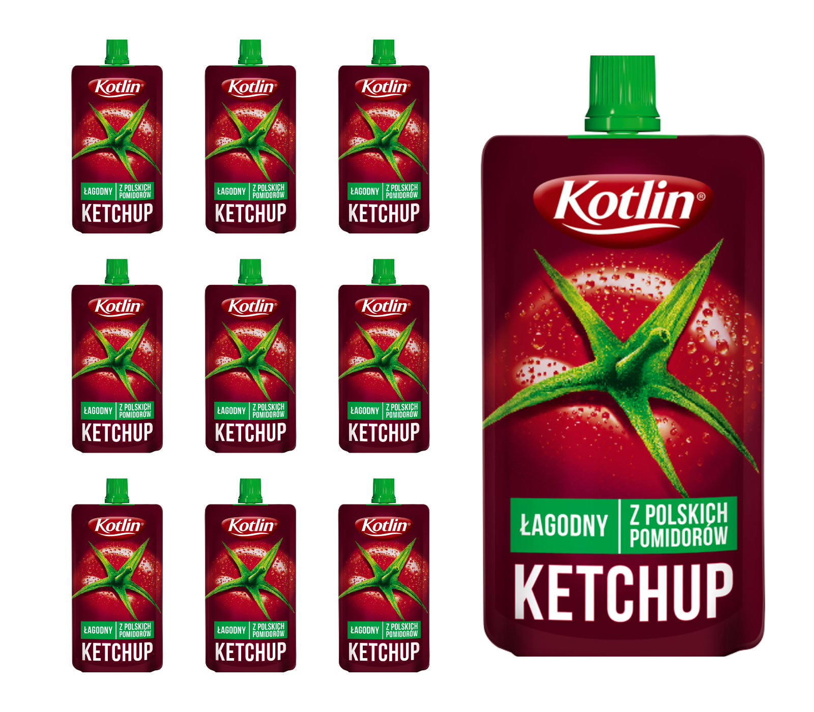 KOTLIN Ketchup łagodny 12x100g
