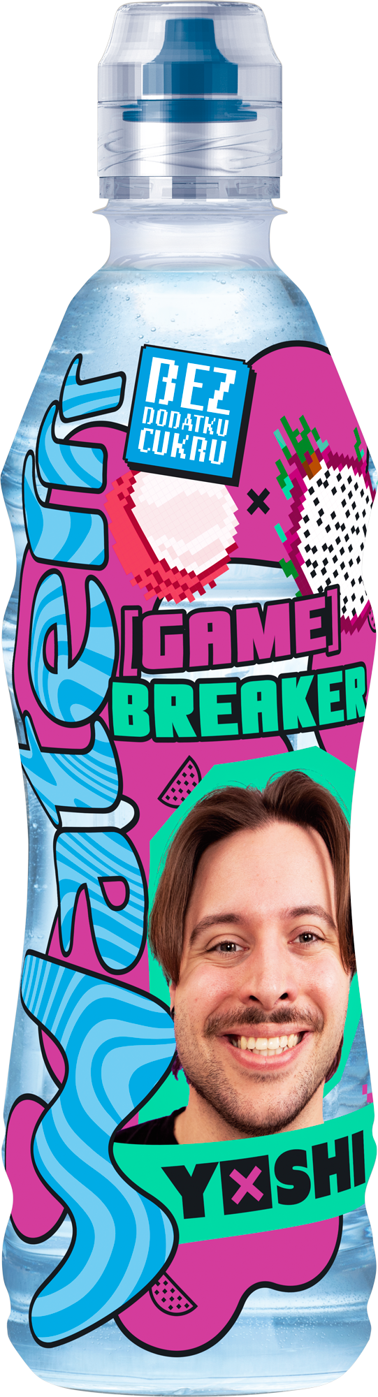 Kubuś Waterrr Game Breaker Yoshi woda smakowa Pitaja-Liczi 500ml
