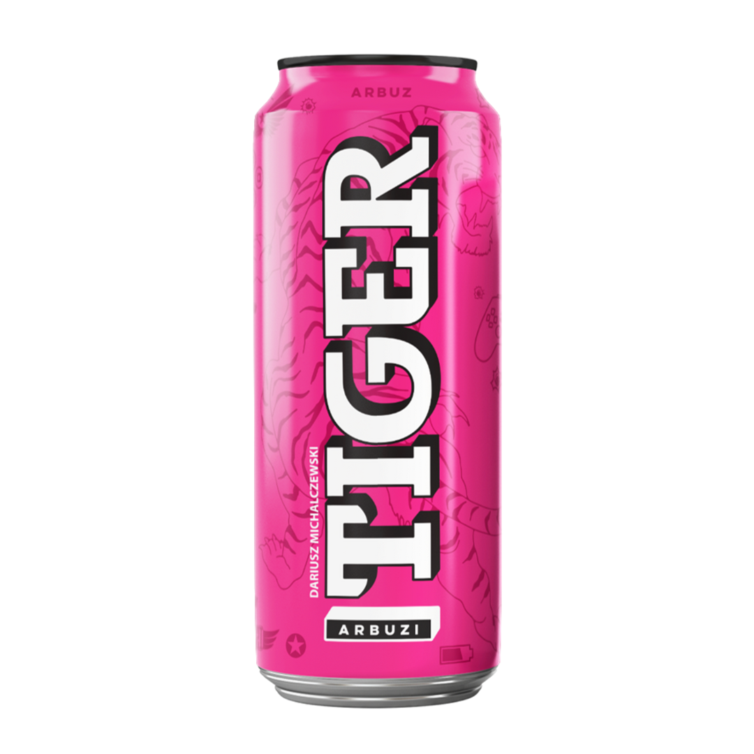 Tiger Juicy Line gazowany napój owocowy o smaku arbuza 500ml