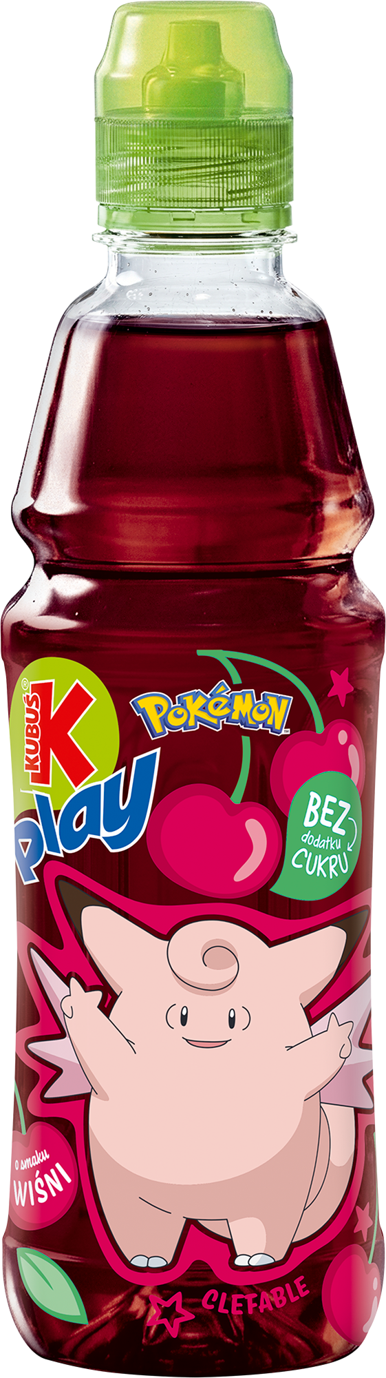 KUBUŚ Play napój owocowy Pokemon Clefable jabłko-wiśnia 400ml