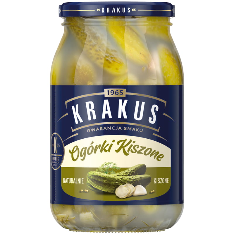 Krakus Ogórki Kiszone 860g