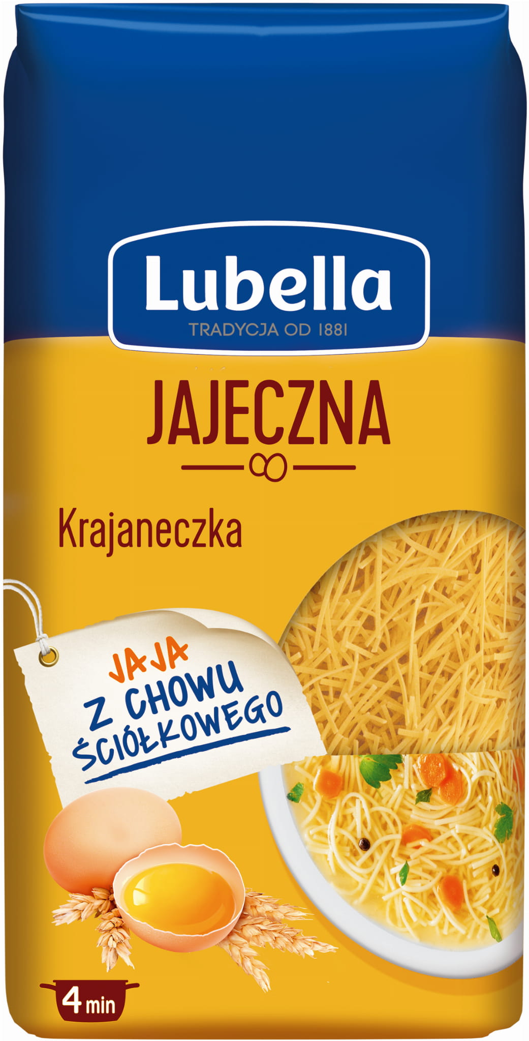 Lubella Jajeczna Makaron krajaneczka 250 g