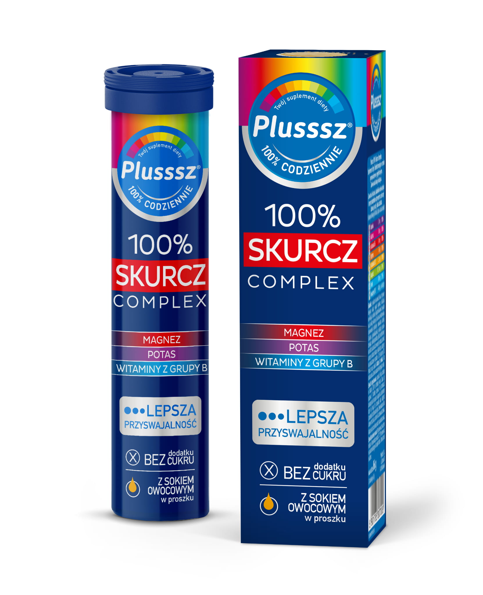 Plusssz 100% Skurcz Complex Tabletki musujące 20 szt.
