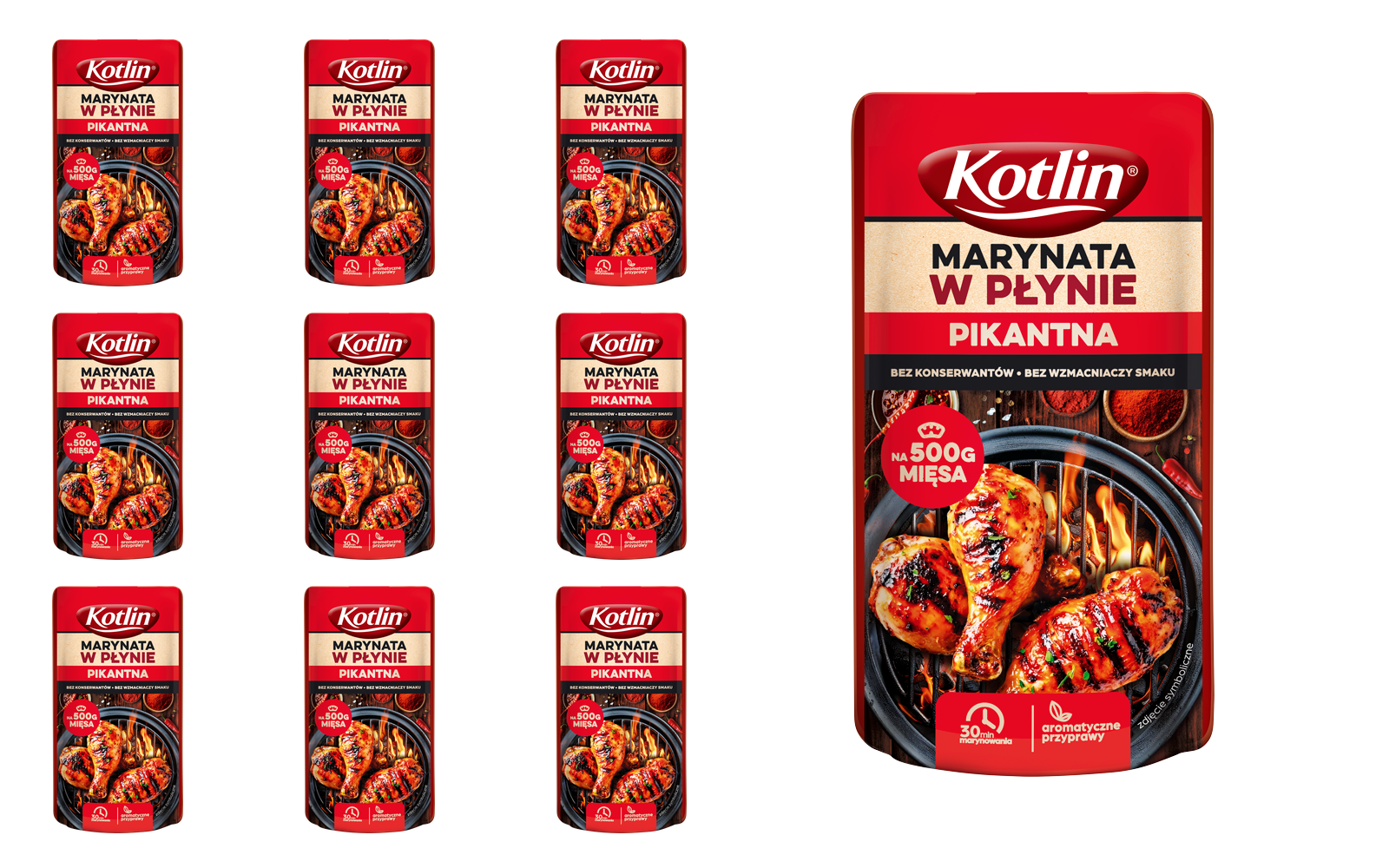 KOTLIN Marynata w płynie pikantna 12x100g