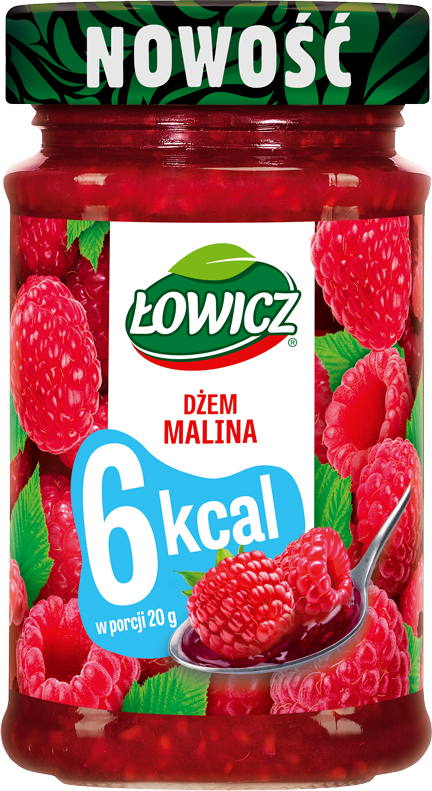 Łowicz dżem malinowy niskokaloryczny 6 kcal 200g