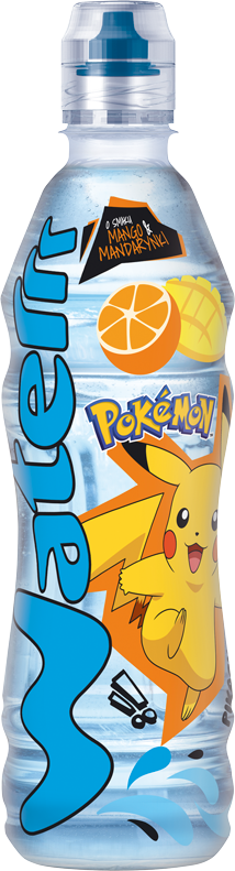 KUBUŚ WATERRR POKEMON 0,5L napój wieloowocowy o smaku mango i mandarynki