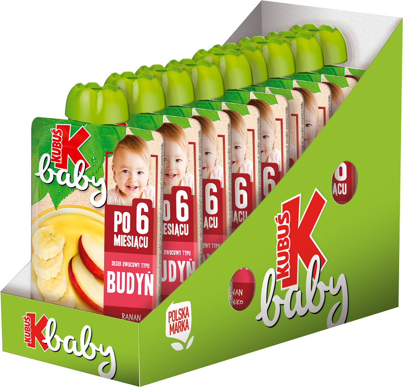 Kubuś Baby Deser owocowy a'la budyń bananowy 9x100g