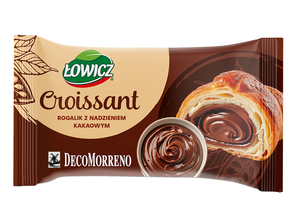 Croissant Łowicz & DecoMorreno z nadzieniem kakaowym 60g