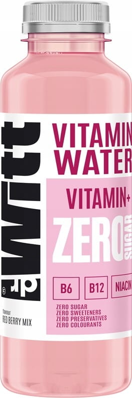 DR WITT Vitamin Water ZERO Vitamin + B o smaku jagody-cytryny 550ml