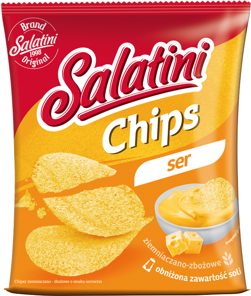 SALATINI Chips o smaku serowym 25 g
