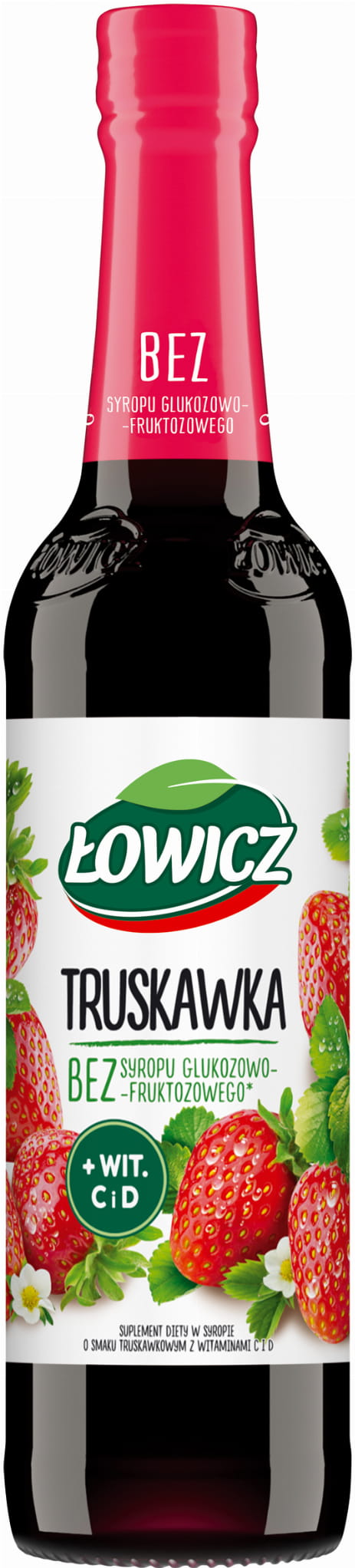 Łowicz Syrop owocowy Truskawka 400 ml
