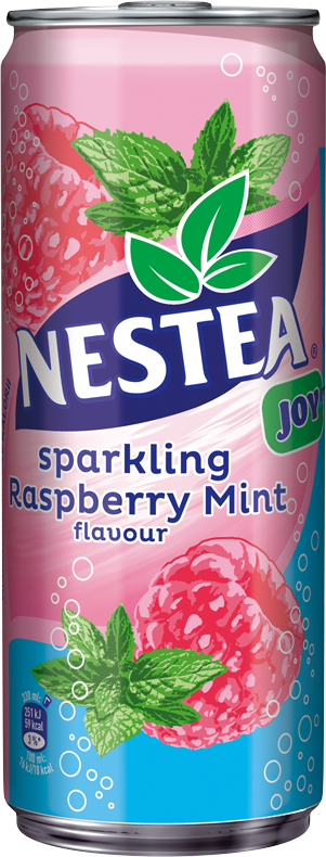 Nestea Sparkling Napój gazowany czarna herbata - malina-mięta 330ml
