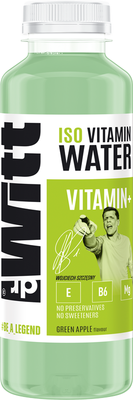 Dr Witt ISO Napój Vitamin Water Zielone jabłko WITAMINA E 550ml