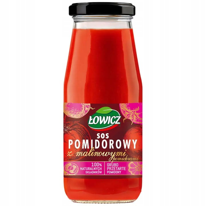 Łowicz Sos premium pomidorowy z pomidorami malionwymi 410g