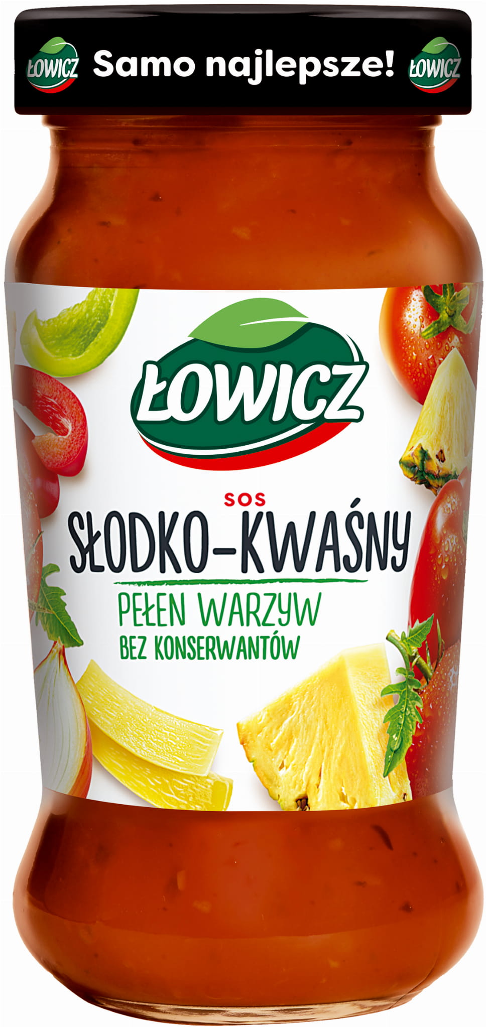 Łowicz Sos do makaronów Słodko-Kwaśny 500g