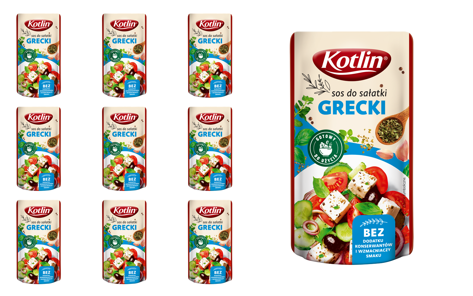 KOTLIN sos do sałatki grecki 12x100g