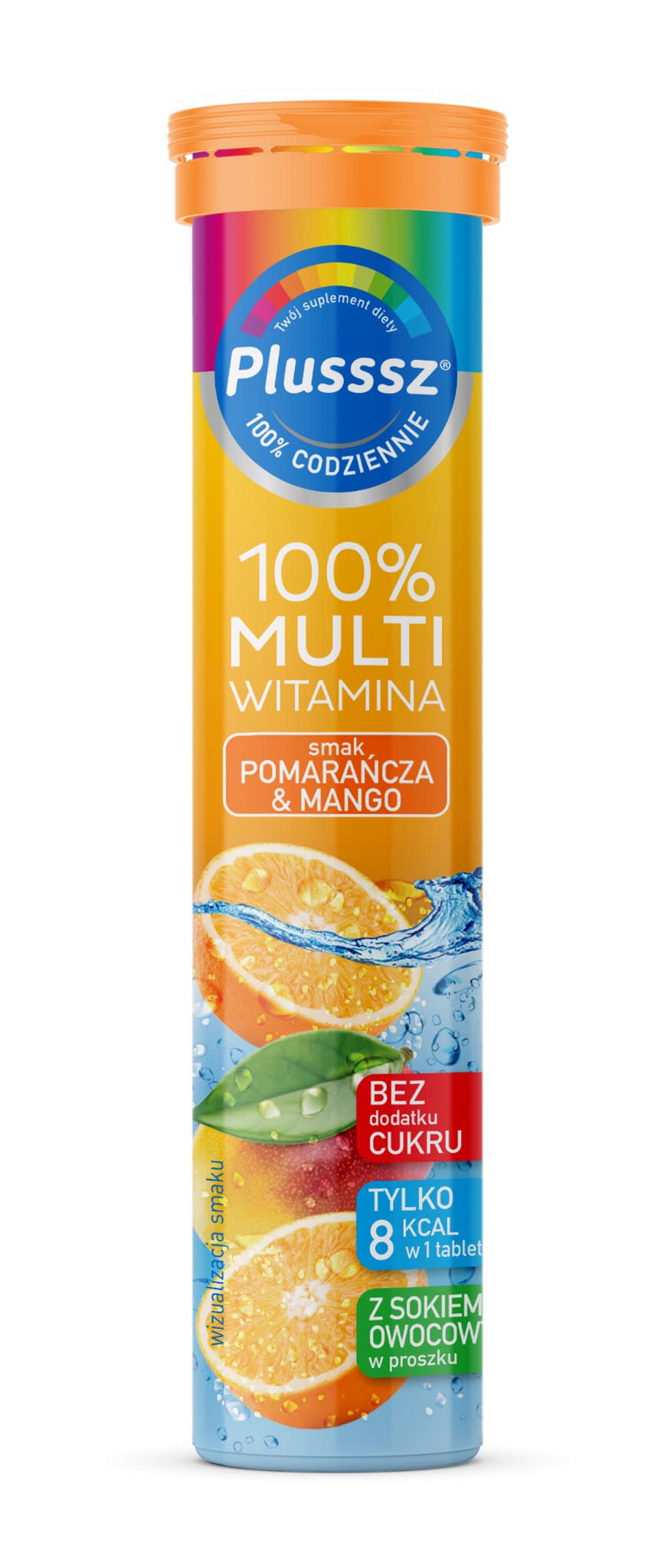 PLUSSSZ 100% Multiwitamina Pomarańcza & Mango