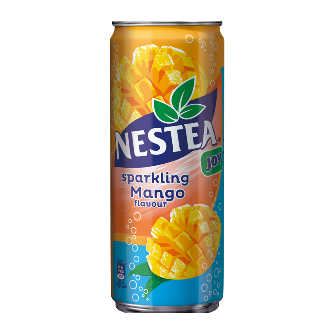 Nestea Joy sparkling Gazowany Napój herbaciany o smaku mango 330 ml
