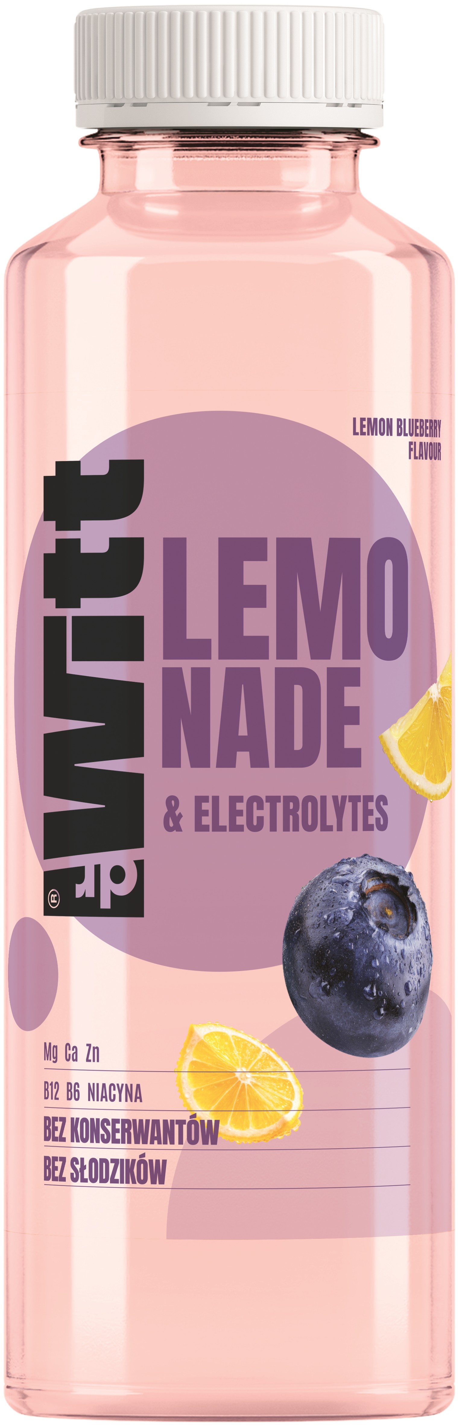 Dr Witt Lemonade & Electrolytes Napój owocowy o smaku jagody i cytryny 550 ml