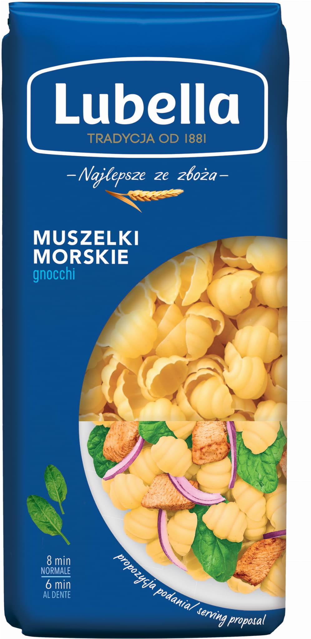 Lubella Gnocchi Makaron Muszelki morskie 400 g