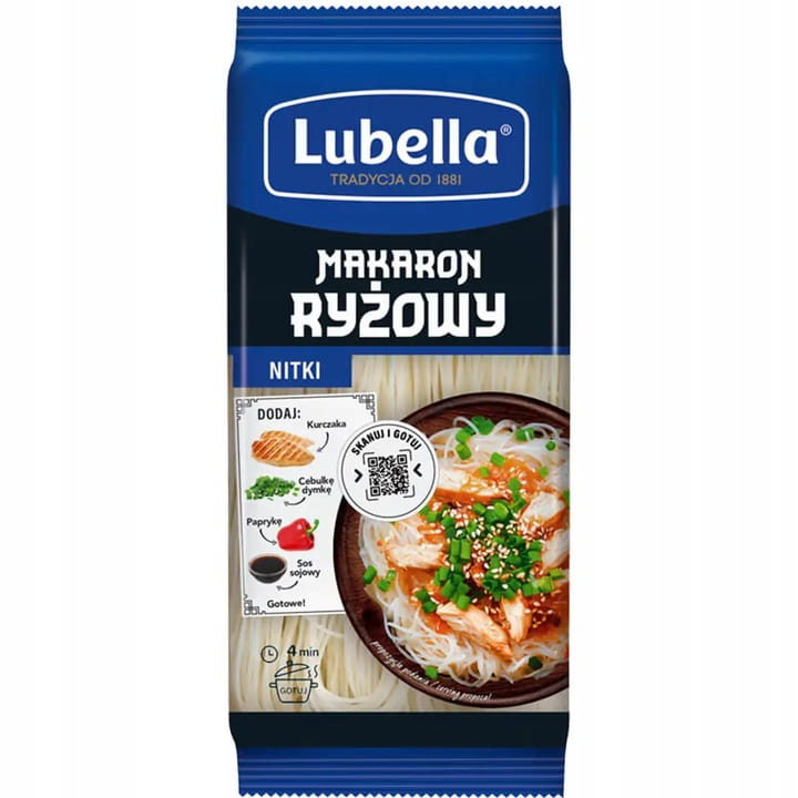Lubella makaron ryżowy Nitki 200g