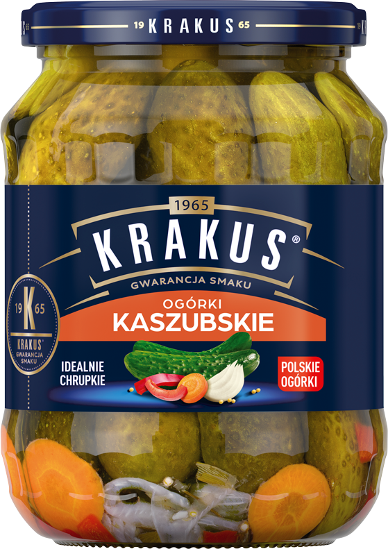 Krakus ogórki konserwowe po kaszubsku 670g