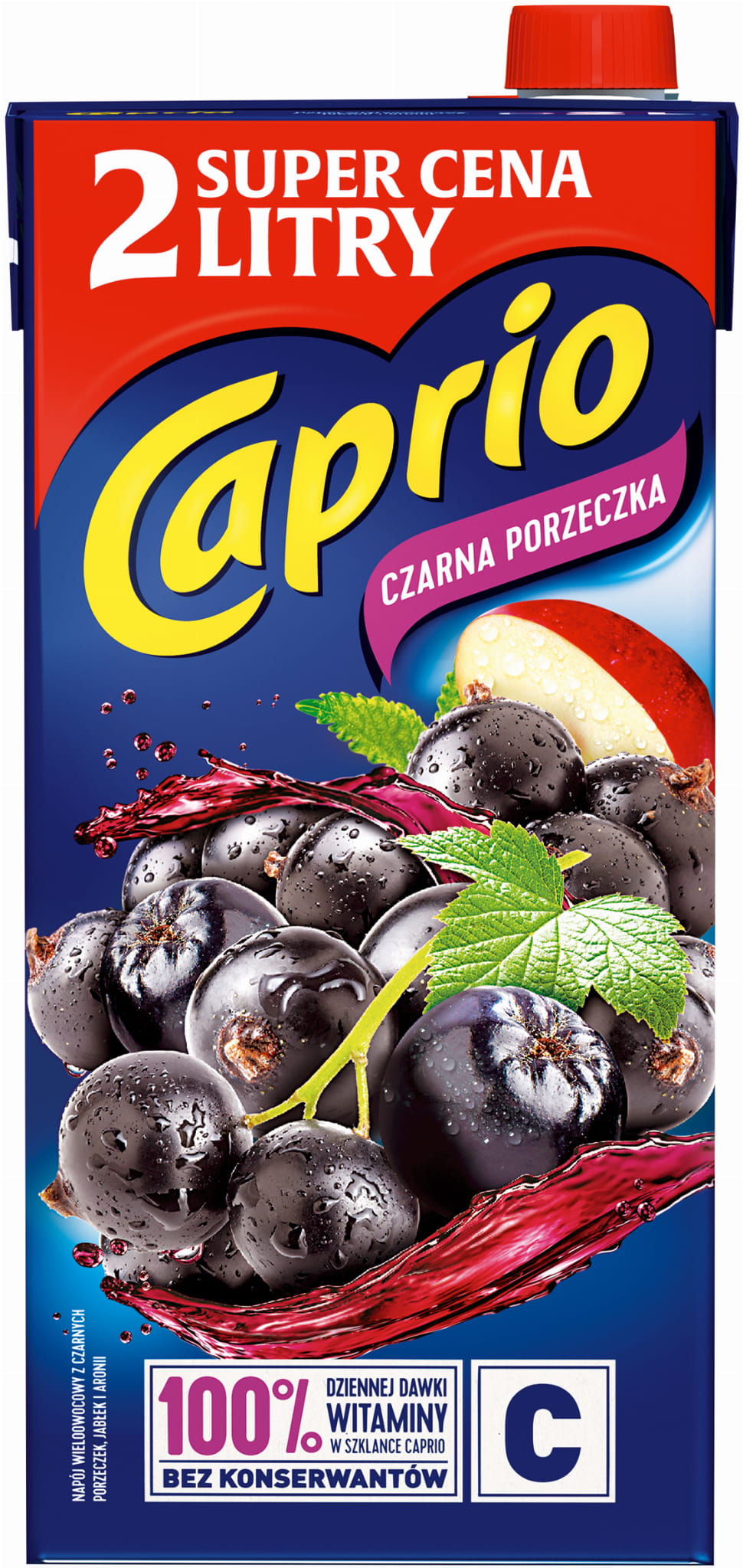 Caprio Napój czarna porzeczka 2 l