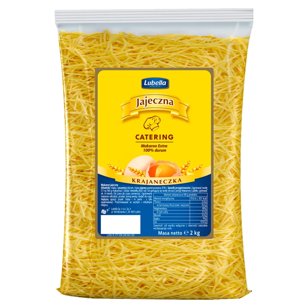 Lubella Catering MAKARON JAJECZNA CATERING Krajaneczka 2kg
