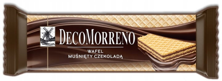 DECOMORRENO wafle kakaowe muśnięte czekoladą 23g