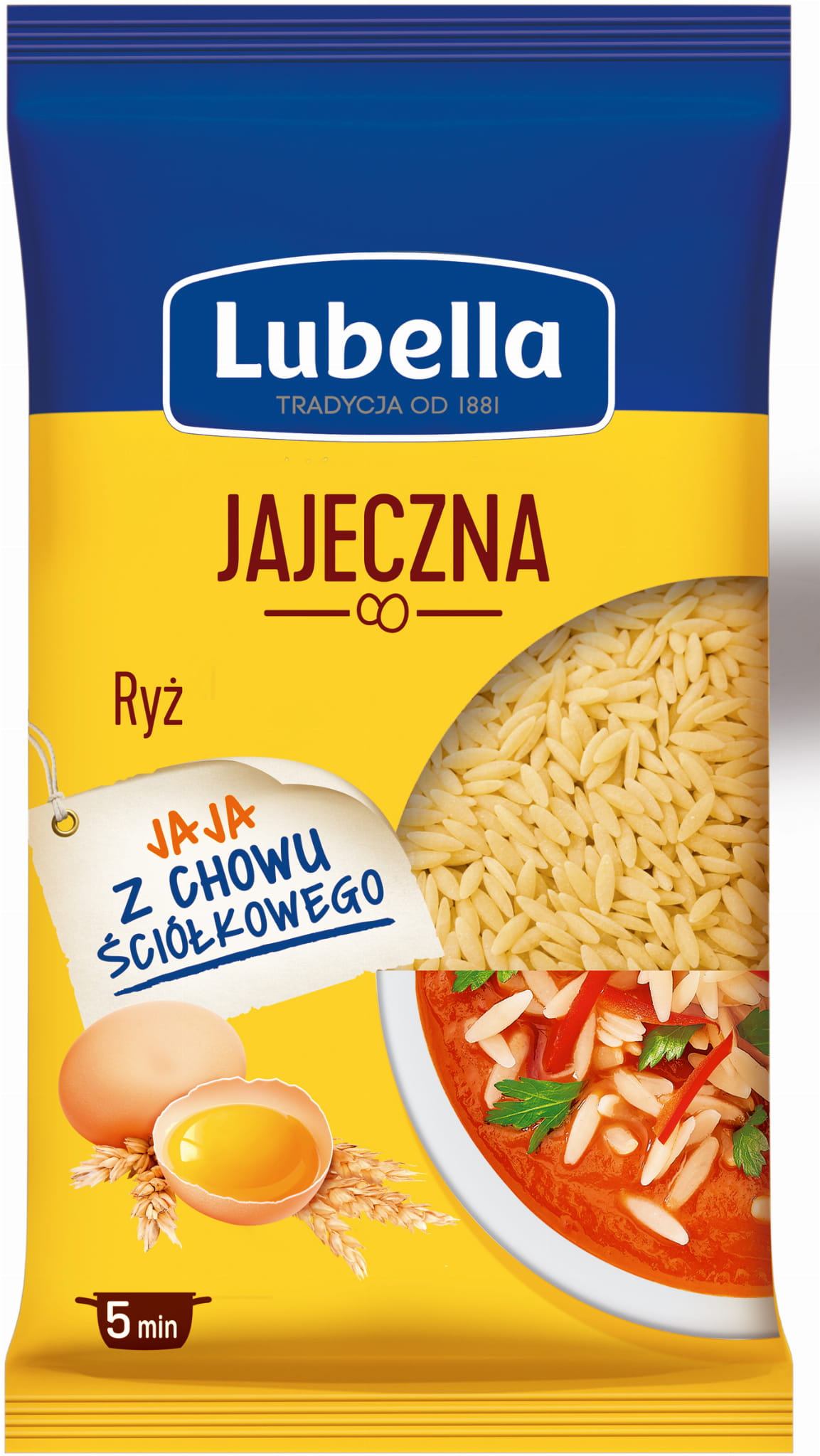 Lubella Jajeczna Makaron ryż 250 g