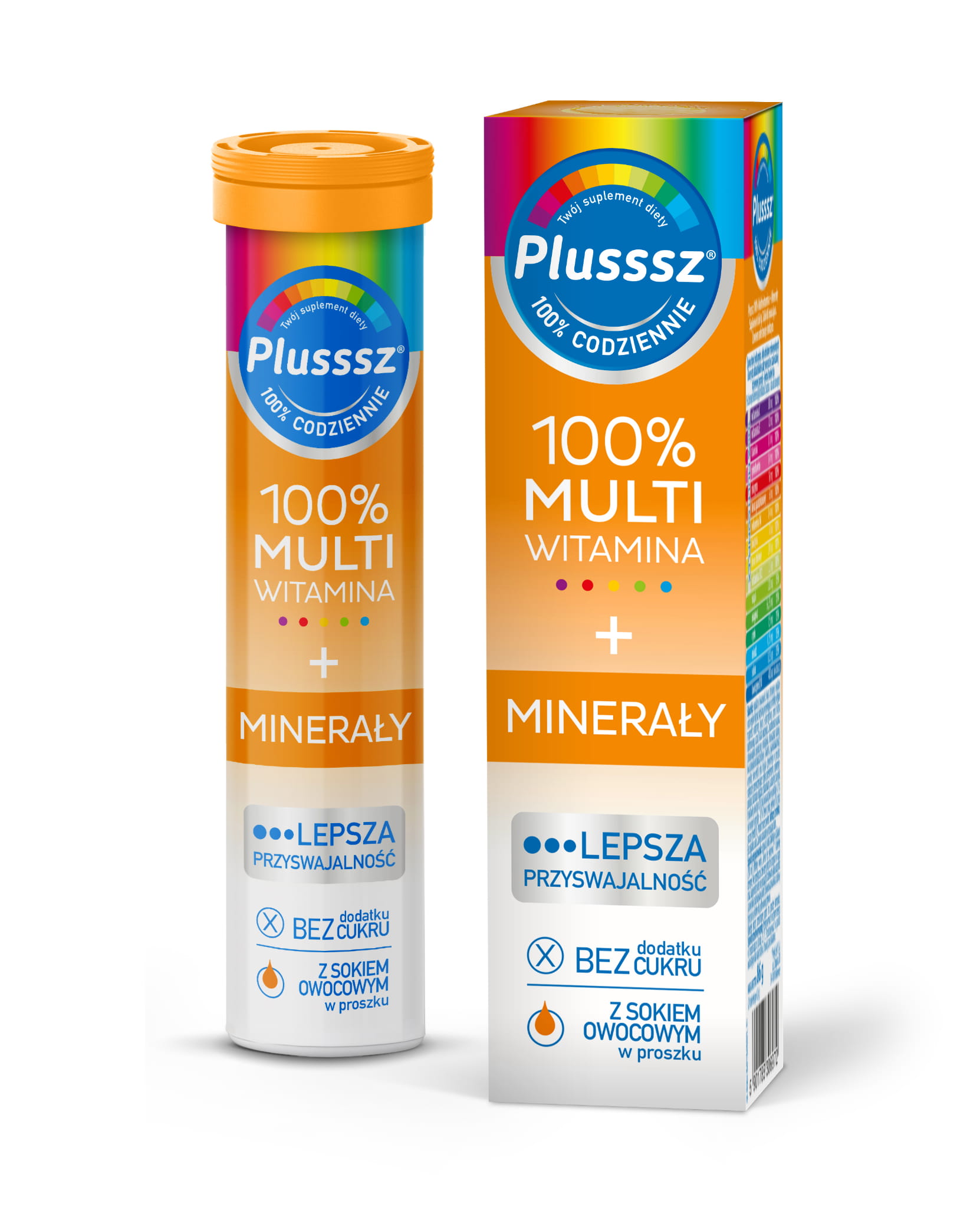 Plusssz 100% Multiwitamina + Minerały 20 tabletek