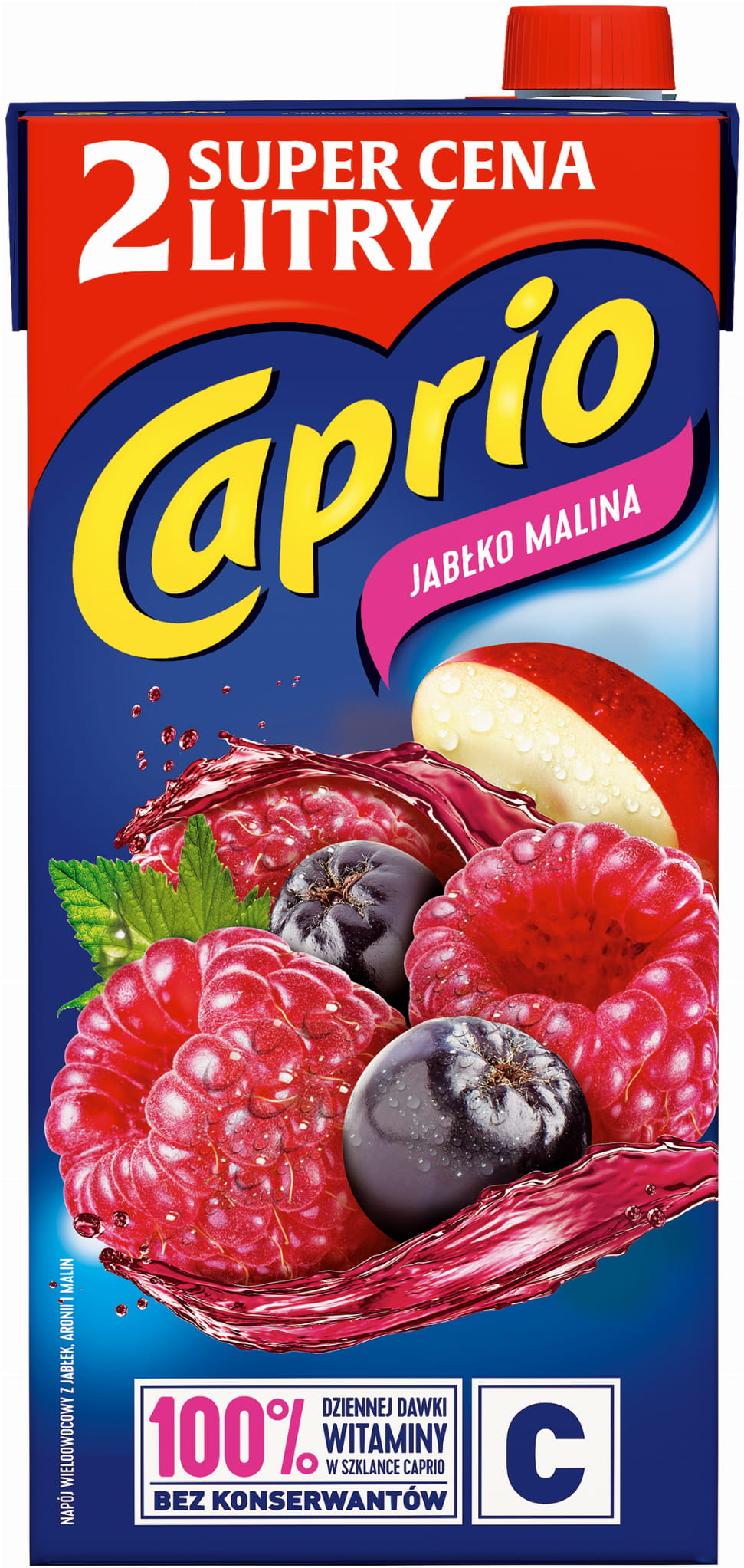 Caprio Napój jabłko malina 2 l