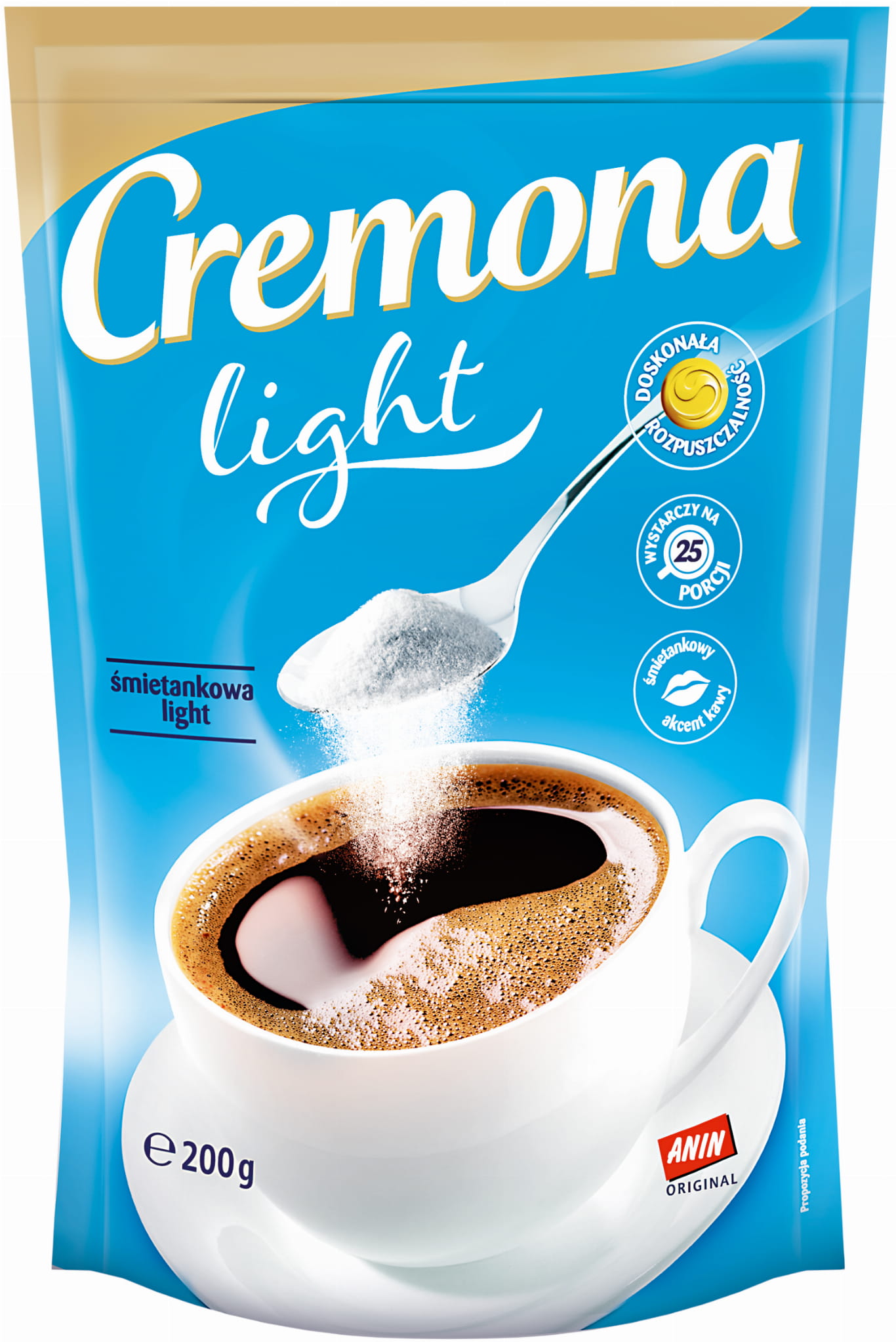 Cremona Śmietankowa Light Zabielacz w proszku 200 g