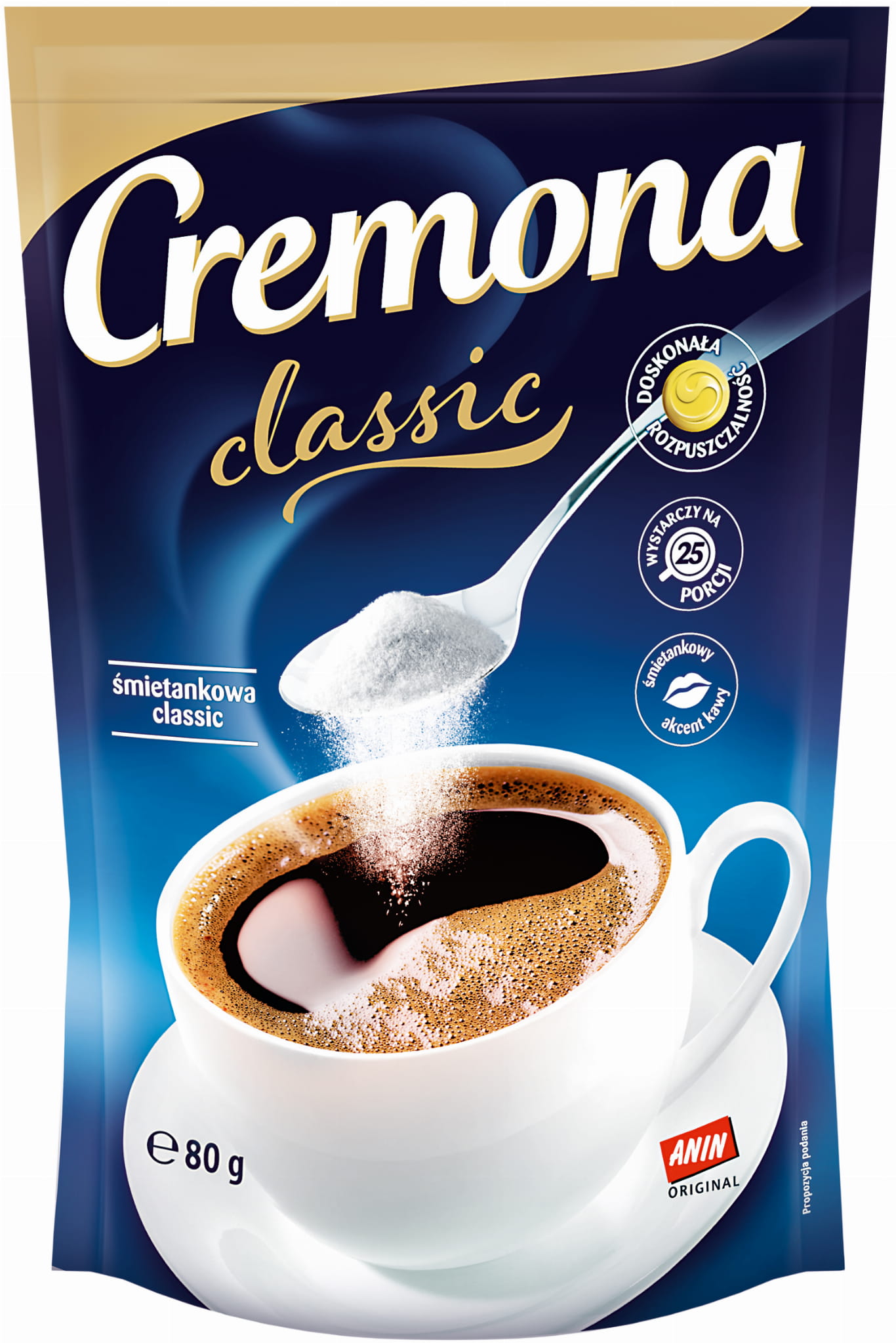 Cremona śmietankowa classic Zabielacz do kawy 80g