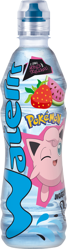 KUBUŚ WATERRR POKEMON 0,5L napój wieloowocowy o smaku arbuza i truskawki