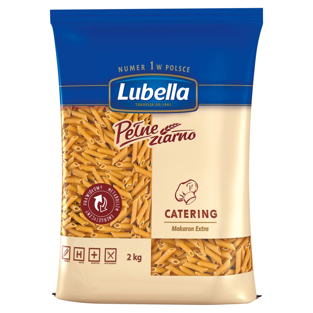 Lubella Catering Makaron Pióra Pełne ziarno 2kg