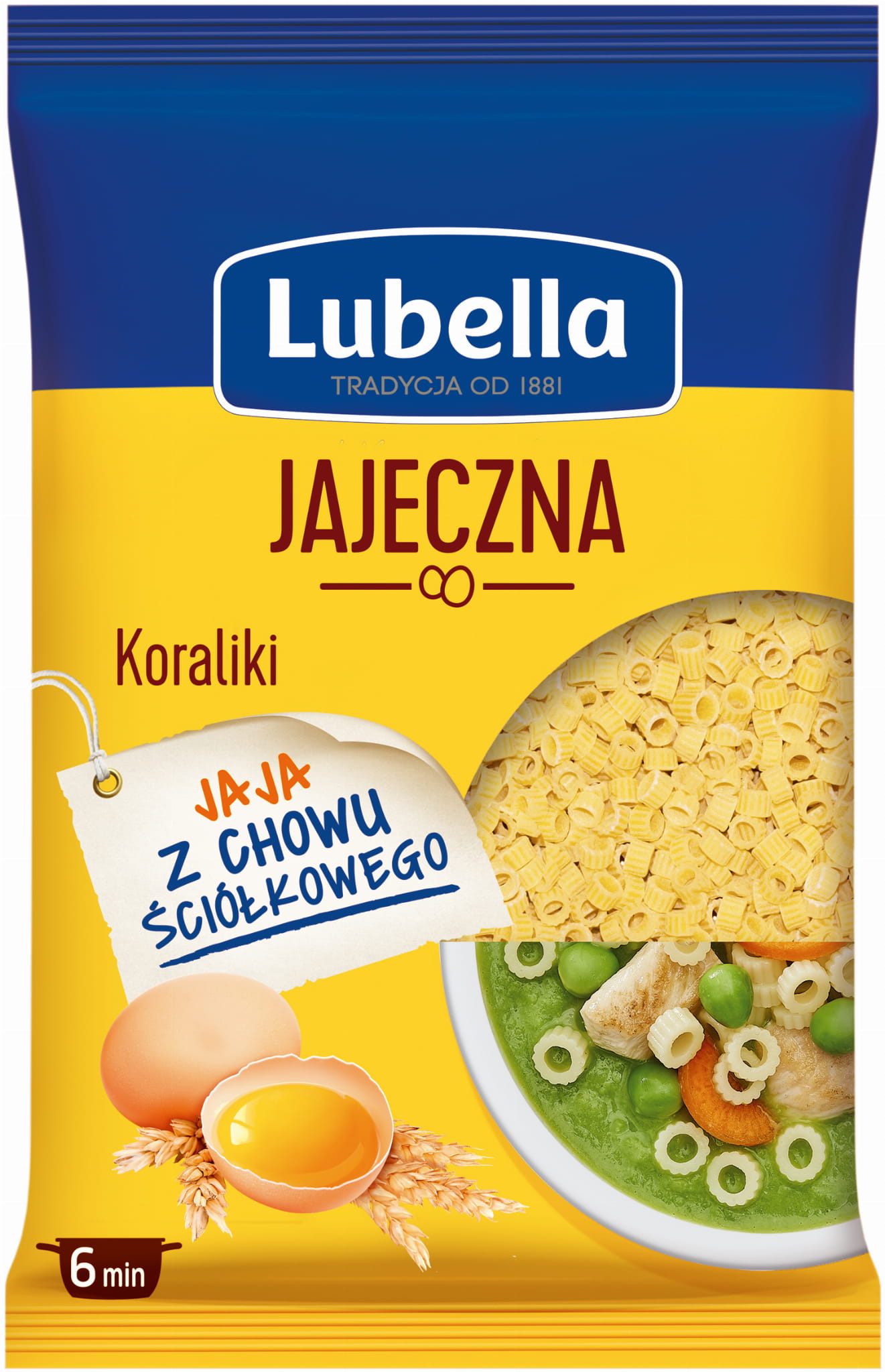 Lubella Jajeczna Makaron koraliki 250 g